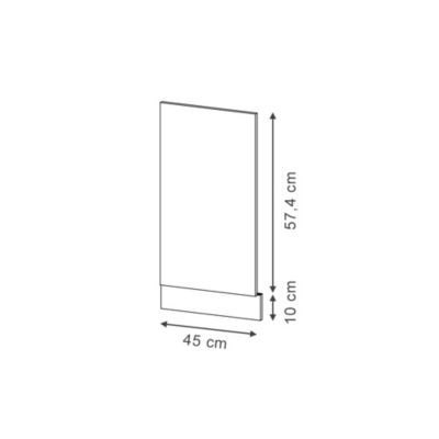 Vicco Façade GrisBeige 45cm , PT Chêne