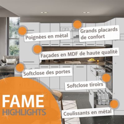 Vicco Façade GrisBeige 45cm , PT Chêne