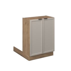 Vicco îlot de cuisine GrisBeige 60cm sans PT