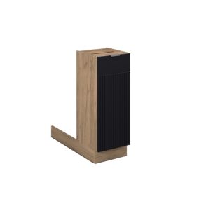 Vicco Îlot de cuisine Noir rayé 30cm sans PT
