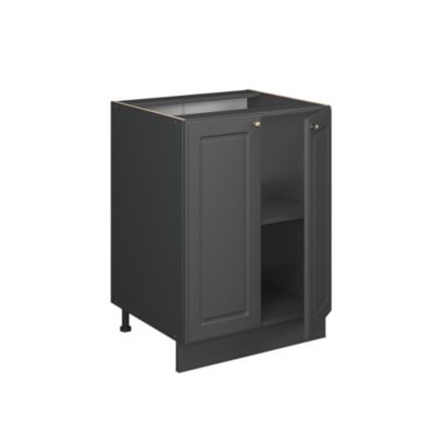 Vicco Meuble bas de cuisine Anthrazit-Gold Landhaus/Anthracite 60cm plan de travail Anthracite