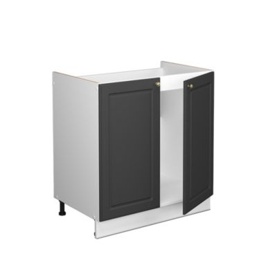 Vicco Meuble bas sous-évier Anthracite-or 80cm , PT Chêne