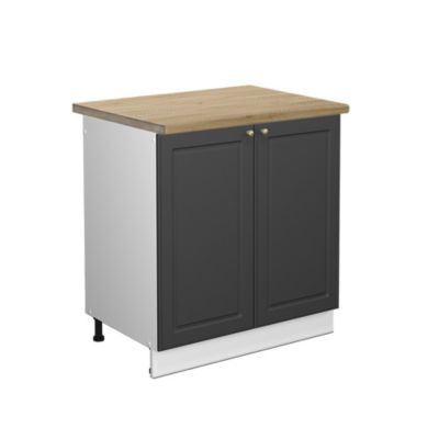 Vicco Meuble bas sous-évier Anthracite-or 80cm , PT Chêne