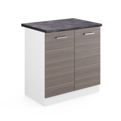 Vicco Meuble bas sous-évier Gris 80cm , PT Anthracite
