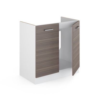 Vicco Meuble bas sous-évier Gris 80cm , PT Anthracite