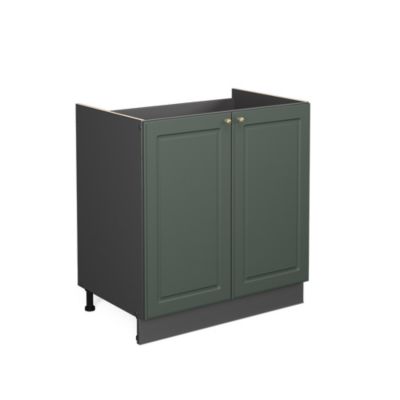 Vicco Meuble bas sous-évier Vert Or Campagne 80cm sans PT