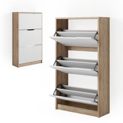 Banc à chaussures - Meuble à chaussures chêne sonoma bois d