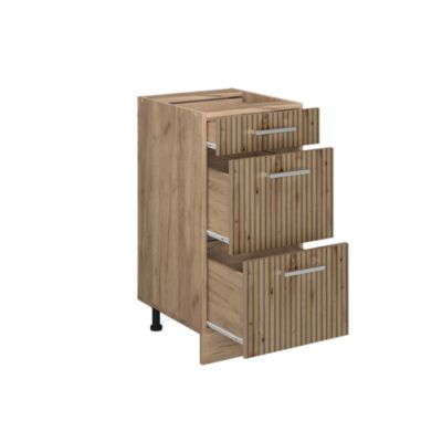 Vicco Meuble cuisine Chêne Artisan 40cm PT Marbre