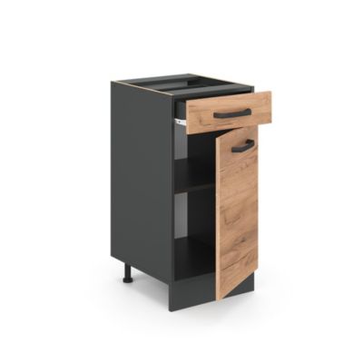 Vicco Meuble cuisine Chêne de force doré 40cm sans PT