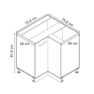 Vicco Meuble dangle Sonoma 75.6cm sans PT