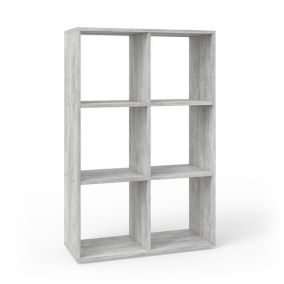 Vicco Meuble de rangement cube Gris 72x107.8cm