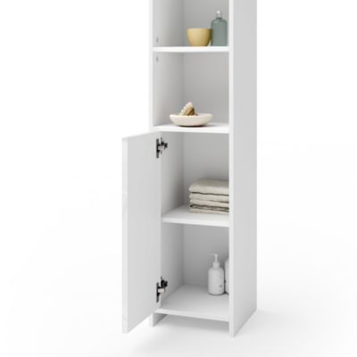 Vicco Meuble de rangement de salle de bain Blanc 30x190cm