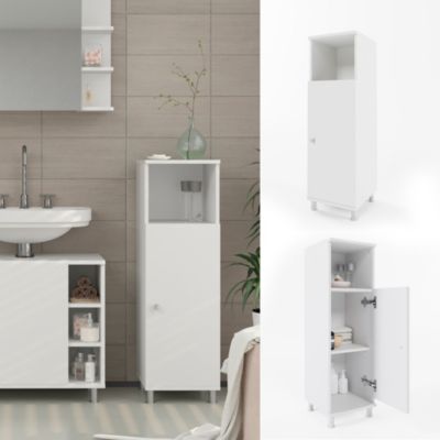 Vicco Meuble de rangement de salle de bain Blanc 30x95cm