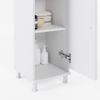 Vicco Meuble de rangement de salle de bain Blanc 30x95cm
