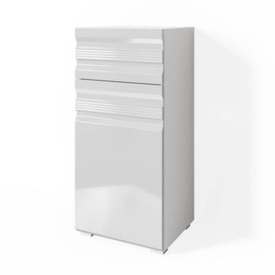 Vicco Meuble de rangement de salle de bain Blanc 36.4x79cm