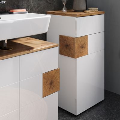 Vicco Meuble de rangement de salle de bain Blanc 40x84cm