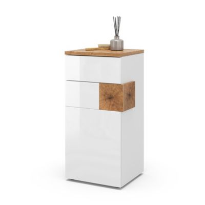 Vicco Meuble de rangement de salle de bain Blanc 40x84cm