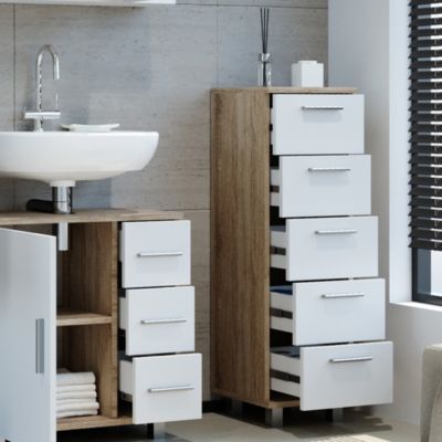 Vicco Meuble de rangement de salle de bain Sonoma 30x95cm