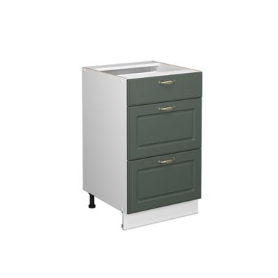 Vicco Meuble de rangement de salle de bain Vert Or Campagne 50x82cm sans PT