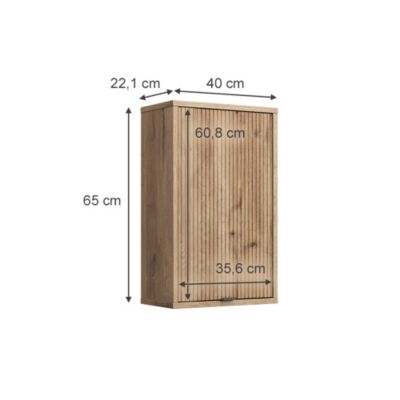 Vicco Meuble de salle de bain Chêne Viking 40x65cm avec une porte