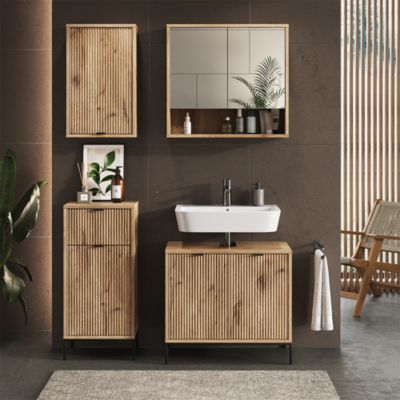 Vicco Meuble de salle de bain Chêne Viking 40x65cm avec une porte