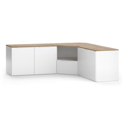 Vicco Meuble-paroi Blanc/Sonoma 2 pièces