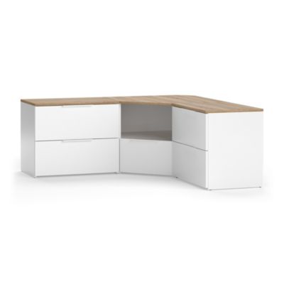 Vicco Meuble-paroi Blanc/Sonoma 3 parties