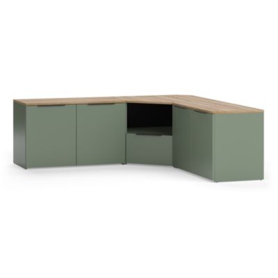 Vicco Meuble-paroi Vert 3 parties