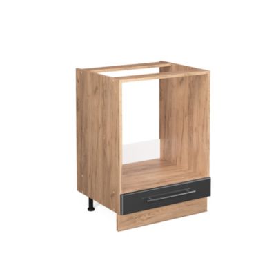 Vicco Meuble pour four Anthracite Haute brillance 60cm sans PT