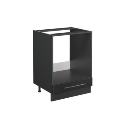 Vicco Meuble pour four Anthracite Haute brillance 60cm sans PT