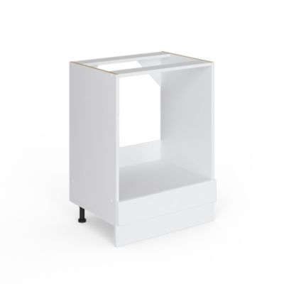 Vicco Meuble pour four Blanc Haute brillance 60cm sans PT