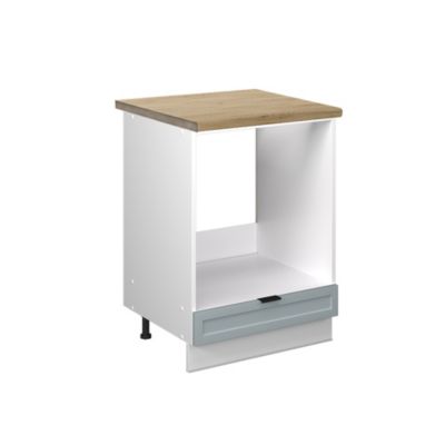 Vicco Meuble pour four Bleu clair-gris 60cm , PT Chêne