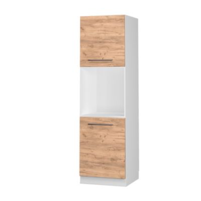 Vicco Meuble pour four Chêne de force doré 60cm avec étagères ouvertes