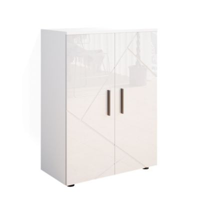 Vicco Meuble salle de bain Blanc Haute brillance 60x81cm