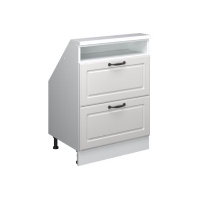 Vicco Meuble sous pente Blanc campagne/blanc 60cm avec 2 tiroirs