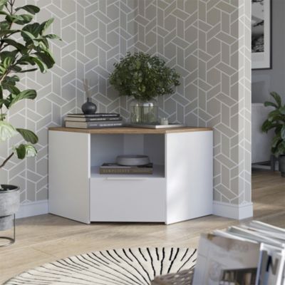 Vicco Meuble TV Blanc/Sonoma 68x50cm