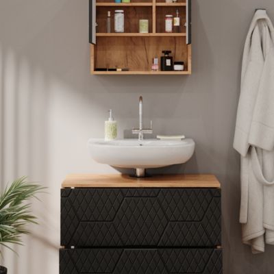Vicco Meuble de rangement de salle de bain Viola, Chêne Artisan