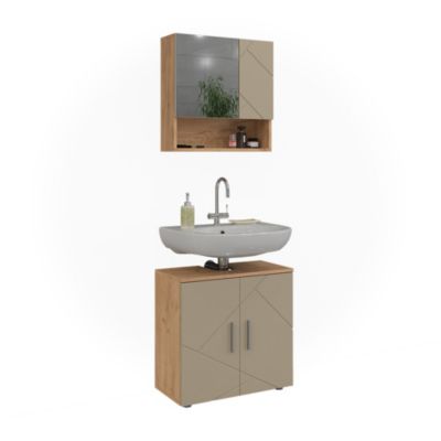 Vicco Meubles bain Beige 2 pièces