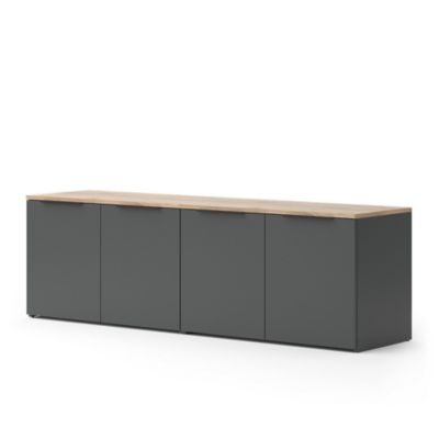 Vicco Mur de salon Anthracite 2 pièces