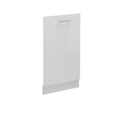 Vicco Panneau de lave-vaisselle Blanc Haute brillance 45cm sans PT