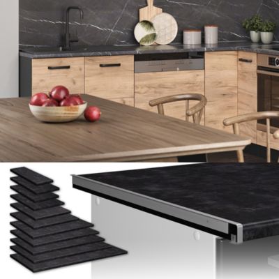 Vicco Plan de travail cuisine Anthracite 120cm