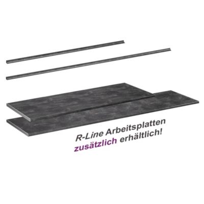 Vicco Plan de travail cuisine Anthracite 160cm