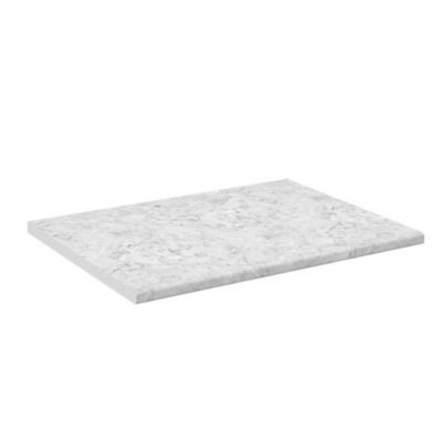 Vicco Plan de travail cuisine Marbre blanc 80cm