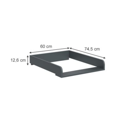 Vicco Plan à langer Anthracite 60x74.5cm