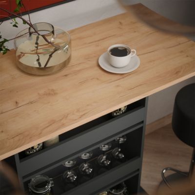 Vicco Set de table de bar GKO/ANT 110x55cm avec 2 tabourets de bar