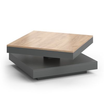 Vicco Table basse Anthracite 70x34cm