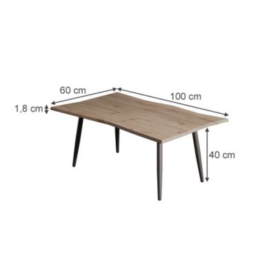 Vicco table basse Artisan 100x60cm