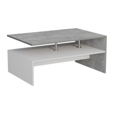 Vicco Table basse Béton/blanc 90x52.6cm