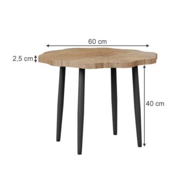 Vicco Table basse Chêne 60x60cm