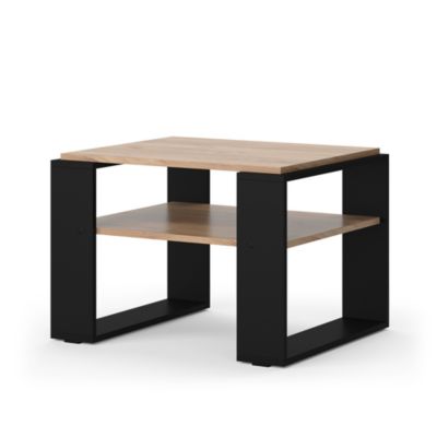 Vicco Table basse Chêne de force doré 65.6x46,2cm avec tablette
